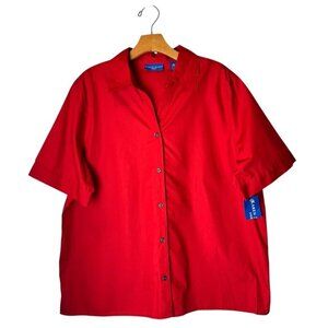 Red Button Down Shirt